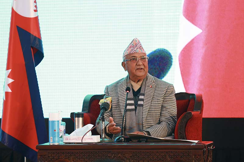 PM Oli emphasizes cooperation among parties